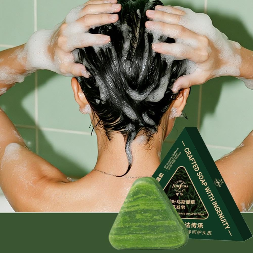 Amazon.com : 1PCS Nature Triangle Shampoo Bar, Nature Seven Green